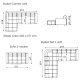 Dīvāns BULLET Set 1 (stūra, modulējams, neizvelkams)