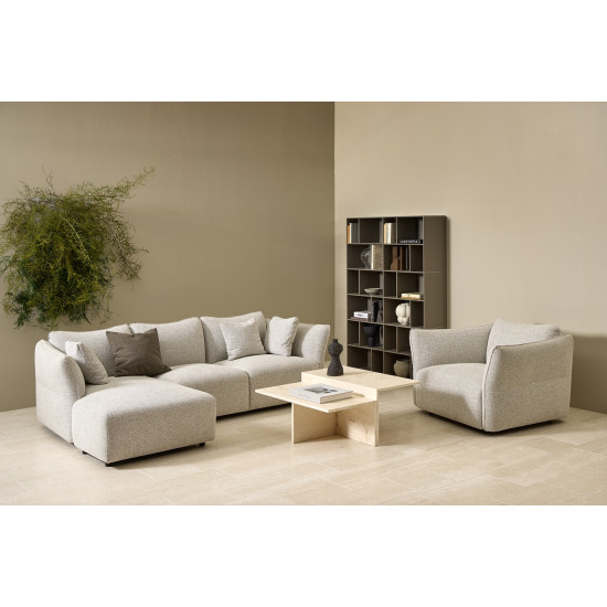 Kampinė sofa Melfi (2 vietų + šezlongas)