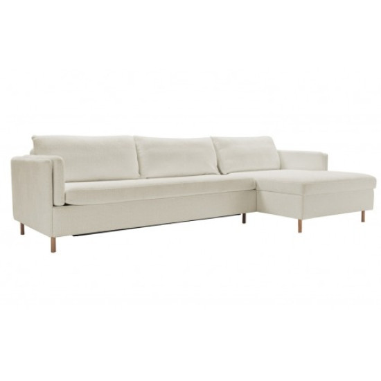 Kampinis, ištraukiamas sofų lova Lucy (Chaiselongue)