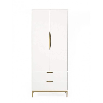 Kobe 2-ukseline riidekapp (valge)