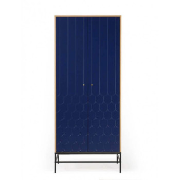 Lia 2-ukseline riidekapp (sinine)