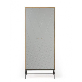 Mia 2-ukseline riidekapp (hall)