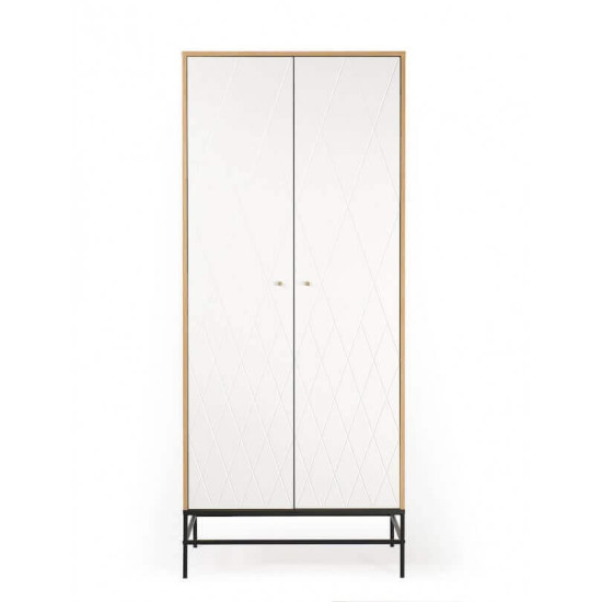 Mia riidekapp 2 ustega (valge)