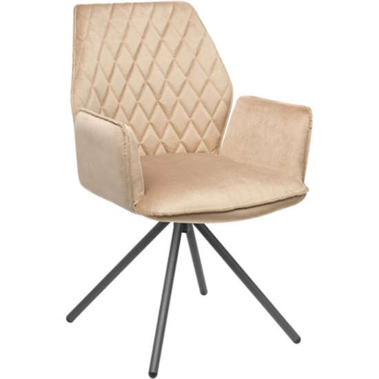 MORIS kėdė šviesiai ruda / pasukama