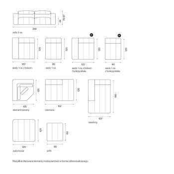 Corner sofa Nuvia