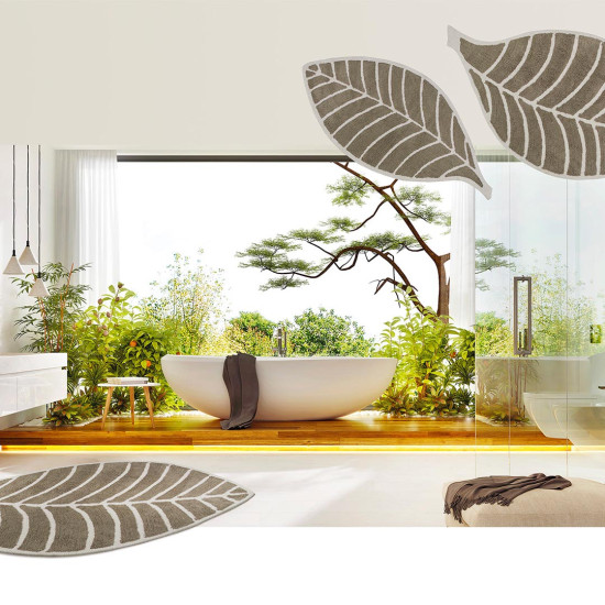 Vaip LEAF BEIGE/IVORY, 80 × 140 cm