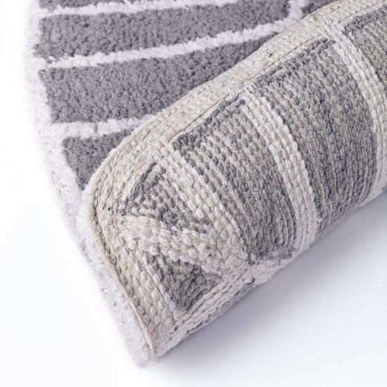 Vaip LEAF GREY/IVORY, 80 × 140 cm