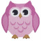 Vaip ANIMALS OWL PINK, 90 × 90 cm