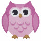 Vaip ANIMALS OWL PINK, 90 × 90 cm