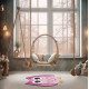 Vaip ANIMALS OWL PINK, 90 × 90 cm