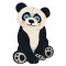 Vaip ANIMALS PANDA BLACK/WHITE, 60 × 90 cm