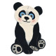 Vaip ANIMALS PANDA BLACK/WHITE, 60 × 90 cm