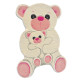 Vaip ANIMALS POLAR BEAR IVORY/PINK, 60 × 90 cm