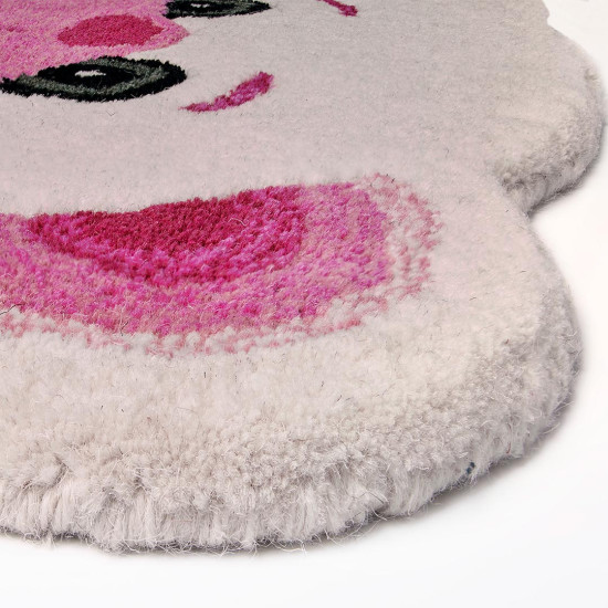 Vaip ANIMALS POLAR BEAR IVORY/PINK, 60 × 90 cm